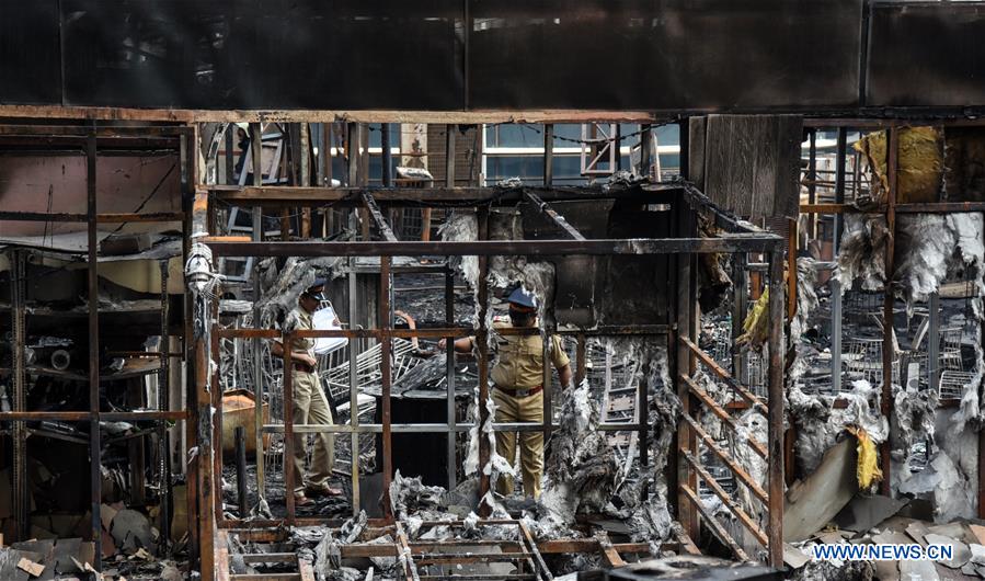 INDIA-MUMBAI-FIRE INCIDENT-BURNED BUILDING