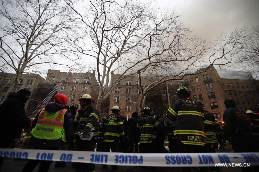 U.S.-NEW YORK-MANHATTAN APARTMENT-FIRE