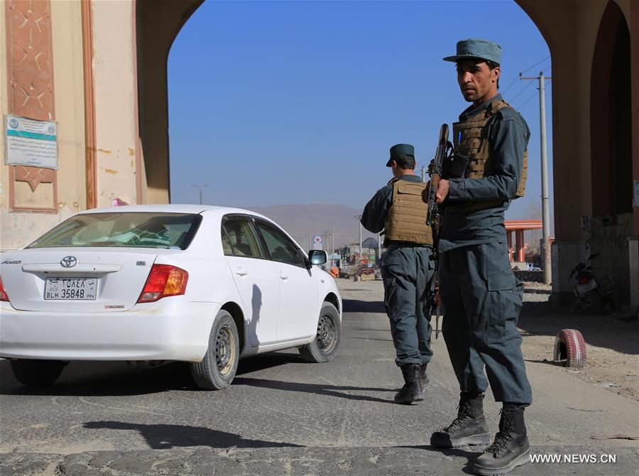 AFGHANISTAN-GHAZNI-SECURITY CHECKPOINT