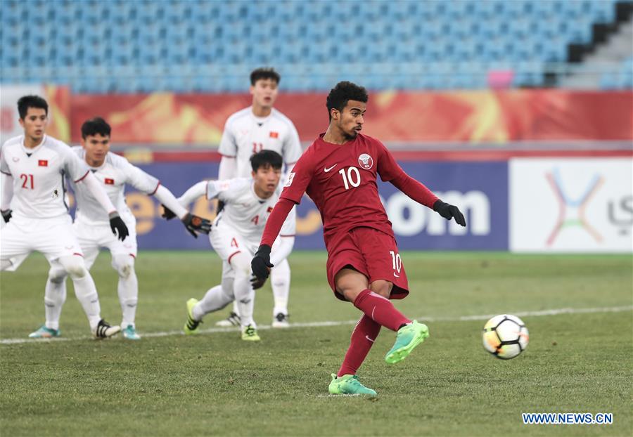 (SP)CHINA-CHANGZHOU-SOCCER-AFC U23 CHAMPIONSHIP-SEMIFINAL-QATAR VS VIETNAM (CN)