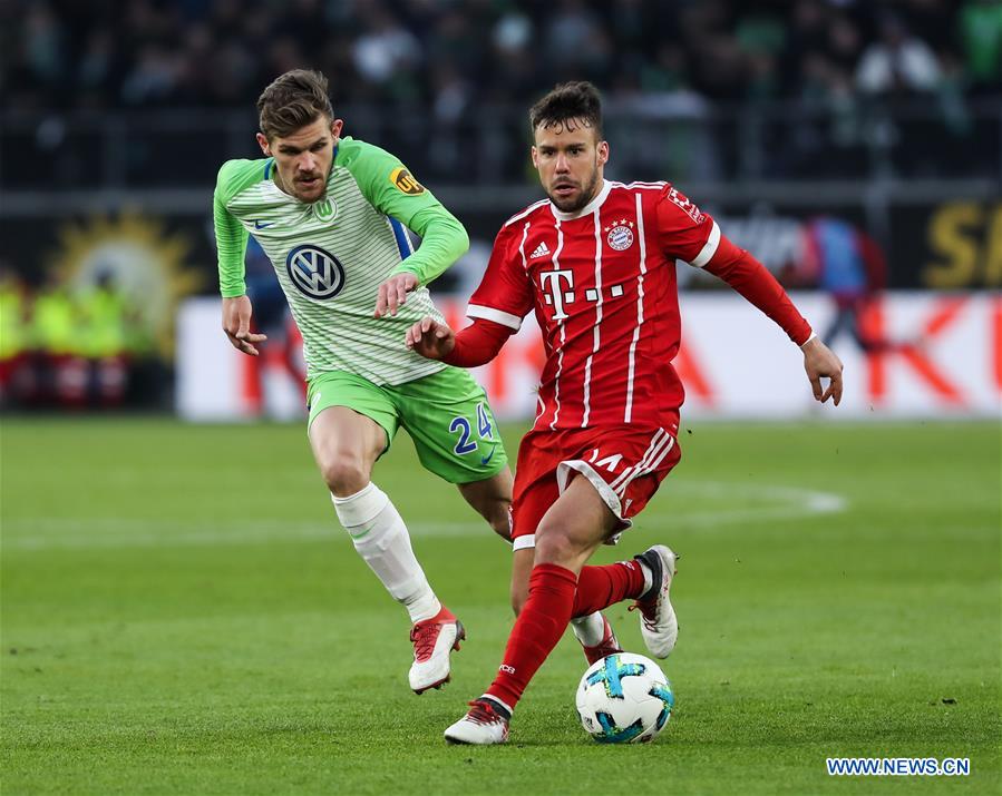 (SP)GERMANY-WOLFSBURG-SOCCER-BUNDESLIGA-WOLFSBURG VS BAYERN MUNICH