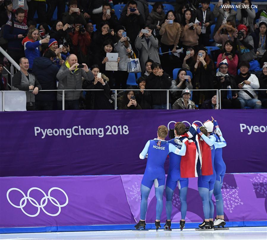 (SP)OLY-SOUTH KOREA-PYEONGCHANG-SPEED SKATING-MEN'S TEAM PURSUIT