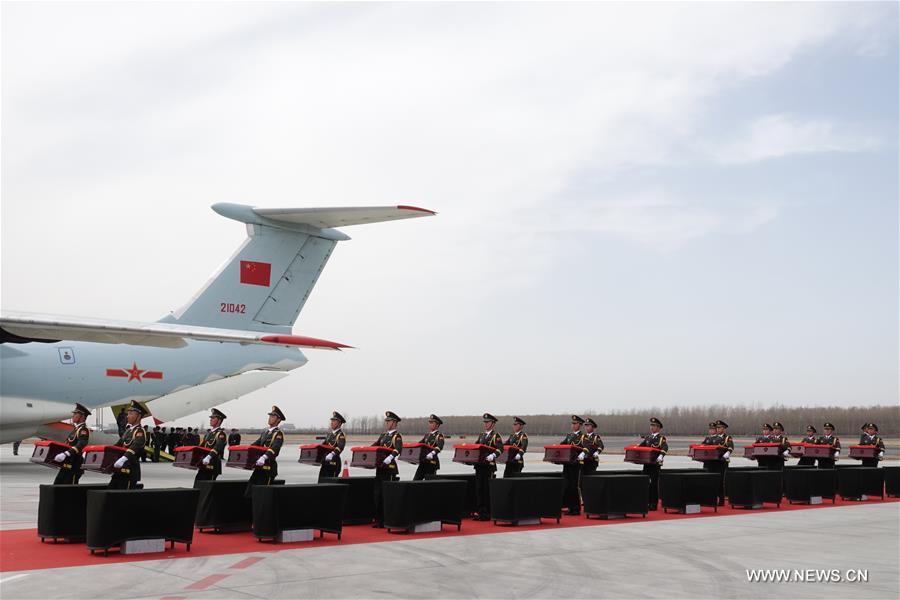 CHINA-SHENYANG-CPV SOLDIERS-REMAINS-RETURN (CN)