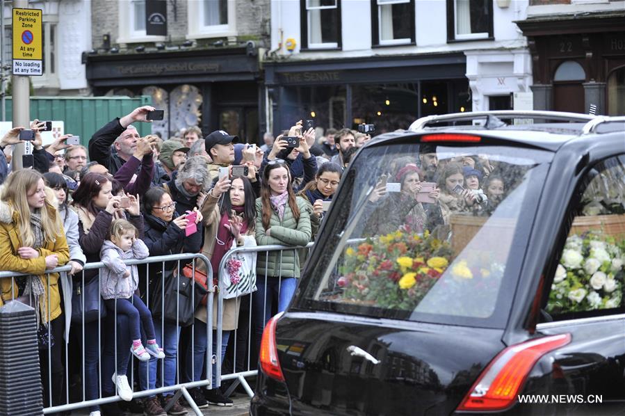 BRITAIN-CAMBRIDGE-STEPHEN HAWKING-FUNERAL