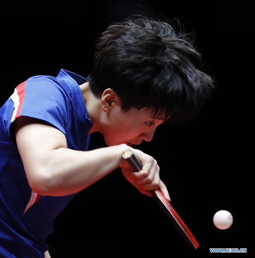 (SP)SWEDEN-HALMSTAD-ITTF WORLD TEAM CHAMPIONSHIPS 2018-SEMIFINAL-DPRK AND SOUTH KOREA