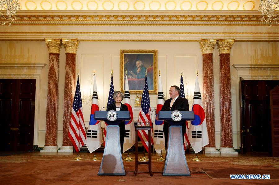 U.S.-WASHINGTON-SOUTH KOREAN FM-PRESS CONFERENCE