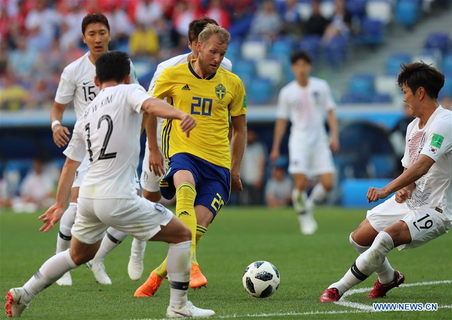 (SP)RUSSIA-NIZHNY NOVGOROD-2018 WORLD CUP-GROUP F-SWEDEN VS SOUTH KOREA