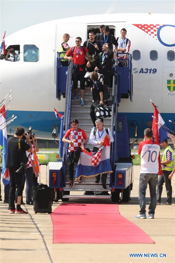 (SP)CROATIA-ZAGREB-FIFA WORLD CUP-NATIONAL TEAM-ARRIVAL