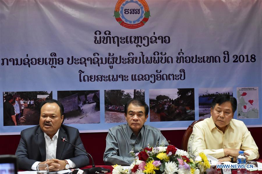 LAOS-VIENTIANE-DAM-COLLAPSE-PRESS CONFERENCE