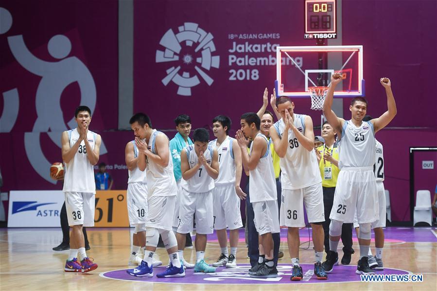 (SP)INDONESIA-JAKARTA-ASIAN GAMES-BASKETBALL-THAILAND VS MONGOLIA