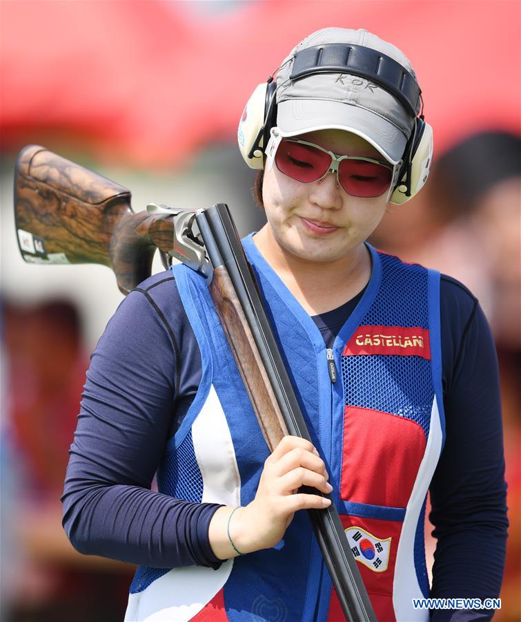 (SP)INDONESIA-PALEMBANG-ASIAN GAMES-SHOOTING-WOMEN'S TRAP