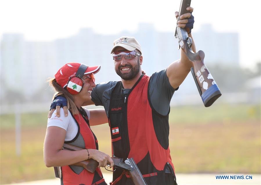 (SP)INDONESIA-PALEMBANG-ASIAN GAMES-SHOOTING-TRAP MIXED TEAM