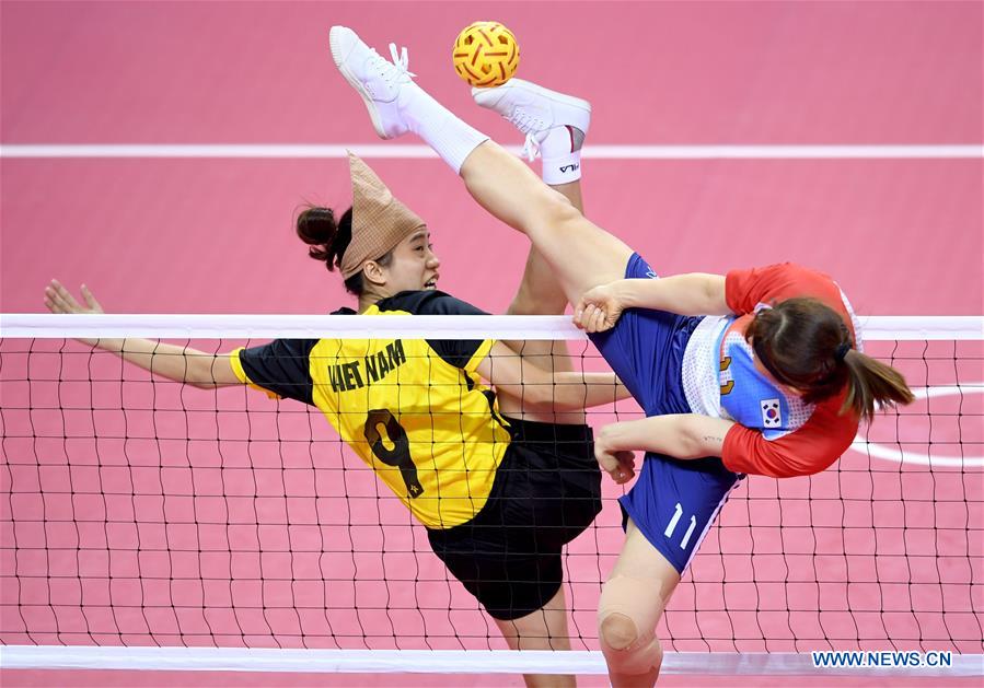 (SP)INDONESIA-PALEMBANG-ASIAN GAMES-SEPAKTAKRAW