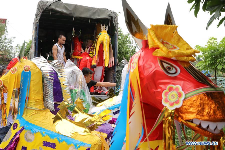 VIETNAM-BAC NINH-ZHONGYUAN FESTIVAL-PAPER VOTIVE OBJECTS