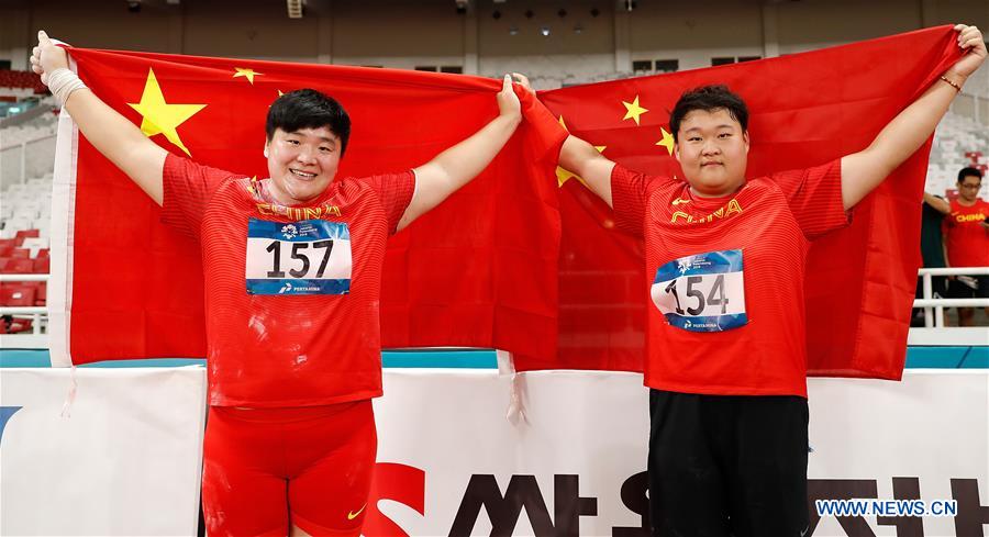 (SP)INDONESIA-JAKARTA-ASIAN GAMES-ATHLETICS-WOMEN'S SHOT PUT