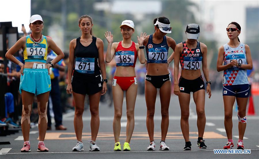 (SP)INDONESIA-JAKARTA-ASIAN GAMES-ATHLETICS-WOMEN'S 20KM WALK