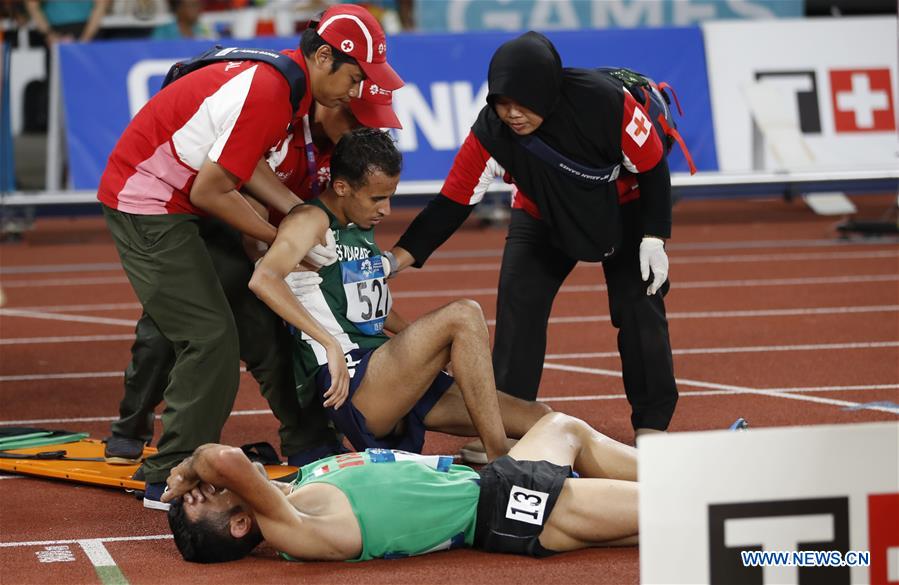 (SP)INDONESIA-JAKARTA-ASIAN GAMES-ATHLETICS-MEN'S 5000M