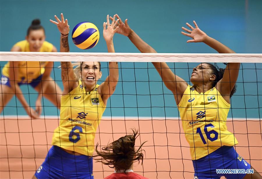 (SP)SWITZERLAND-MONTREUX-VOLLEYBALL-BRAZIL VS RUSSIA