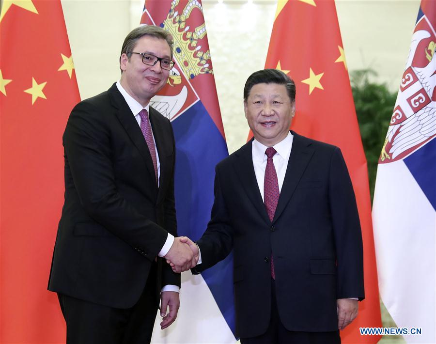 CHINA-BEIJING-XI JINPING-SERBIA-PRESIDENT-MEETING (CN)