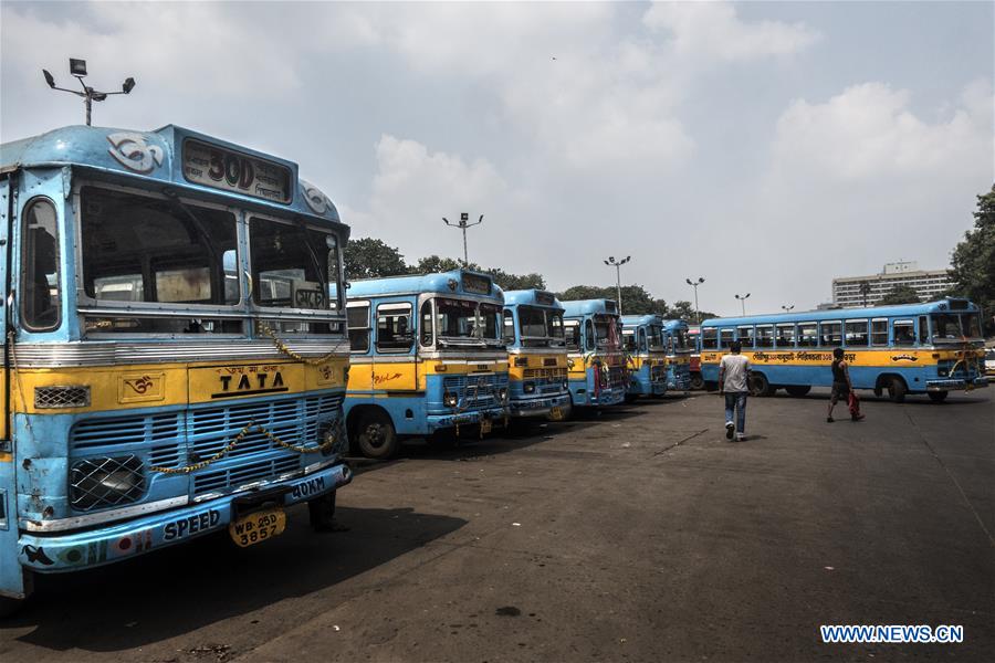 INDIA-KOLKATA-TRANSPORT-BUS