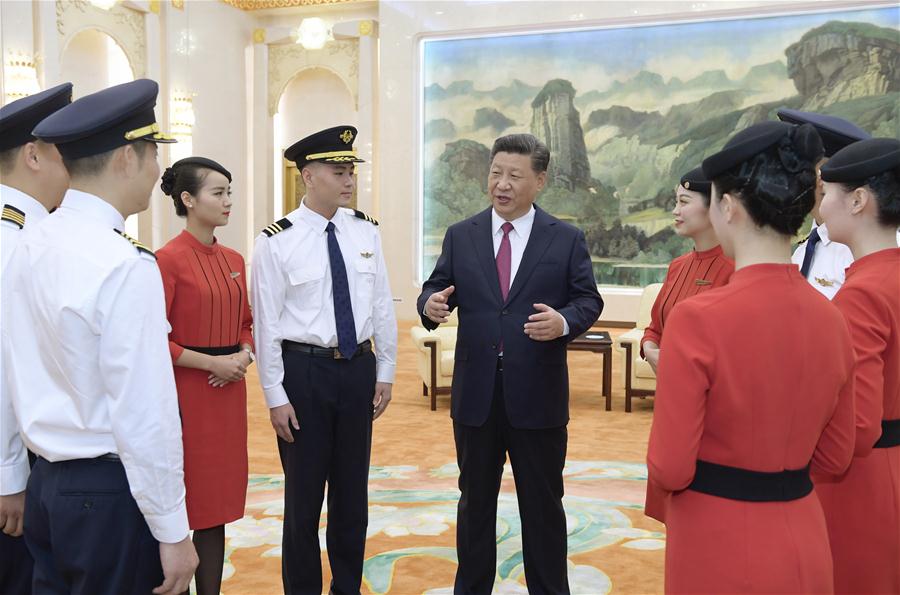 CHINA-BEIJING-XI JINPING-CABIN CREW (CN)