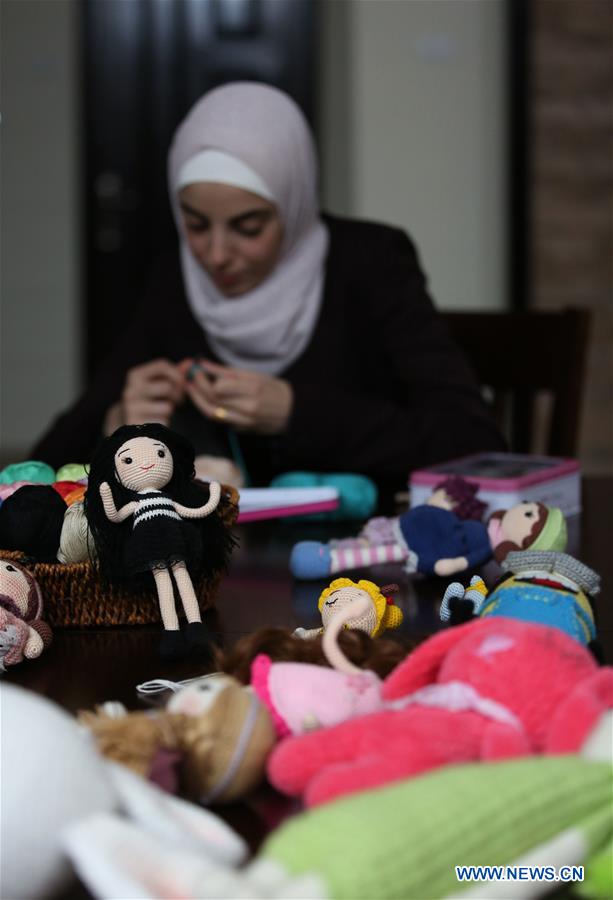 MIDEAST-NABLUS-SISTERS' BUSINESS-WOOL DOLLS