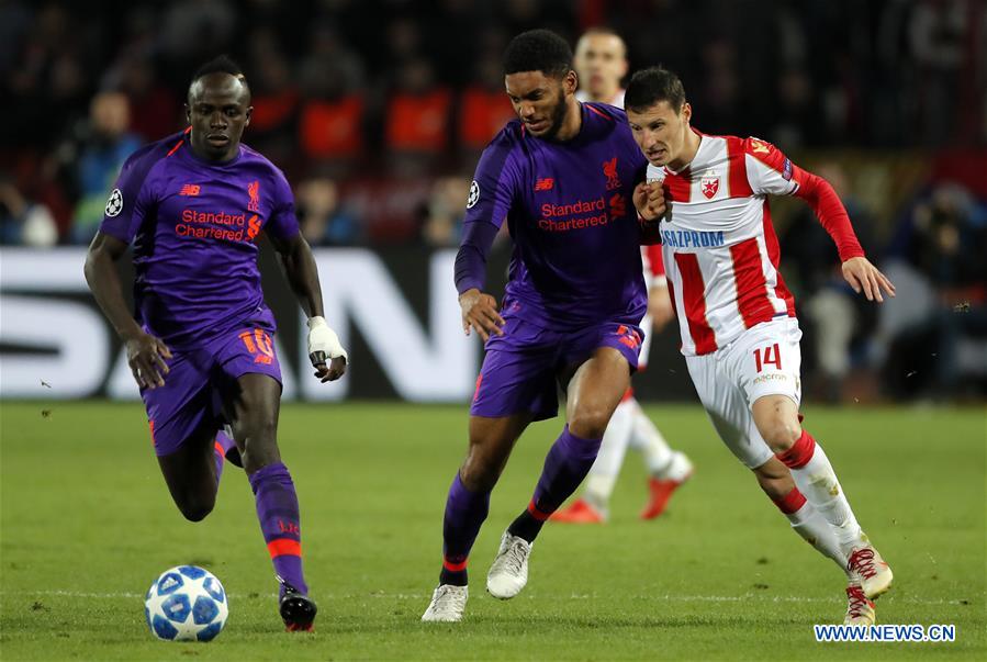 (SP)SERBIA-BELGRADE-FOOTBALL-UEFA-CRVENA ZVEZDA VS LIVERPOOL