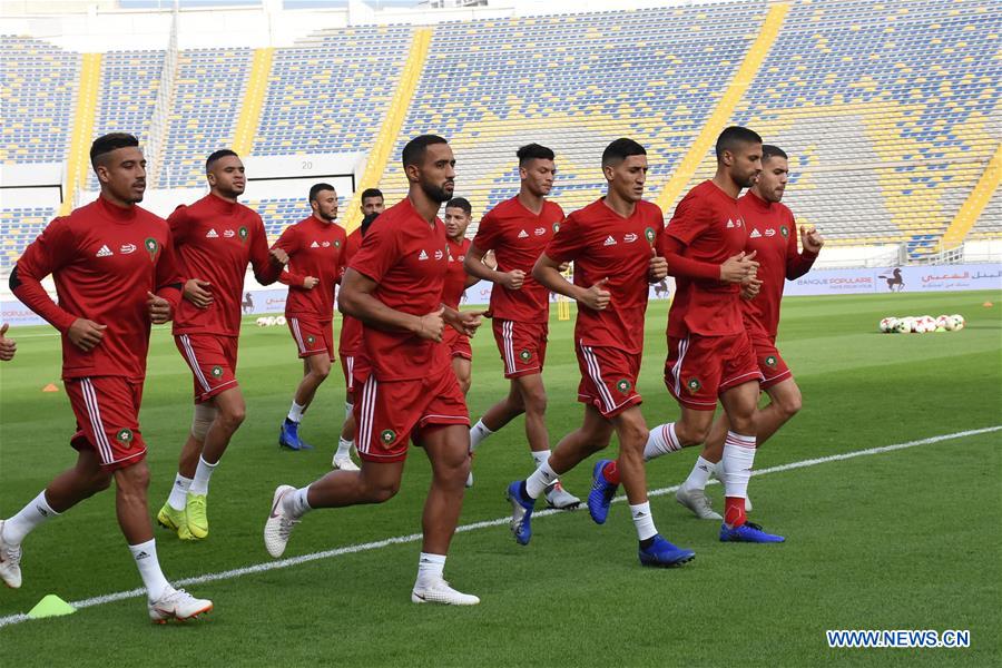 (SP)MOROCCO-CASABLANCA-FOOTBALL-AFRICA CUP-TRAINING