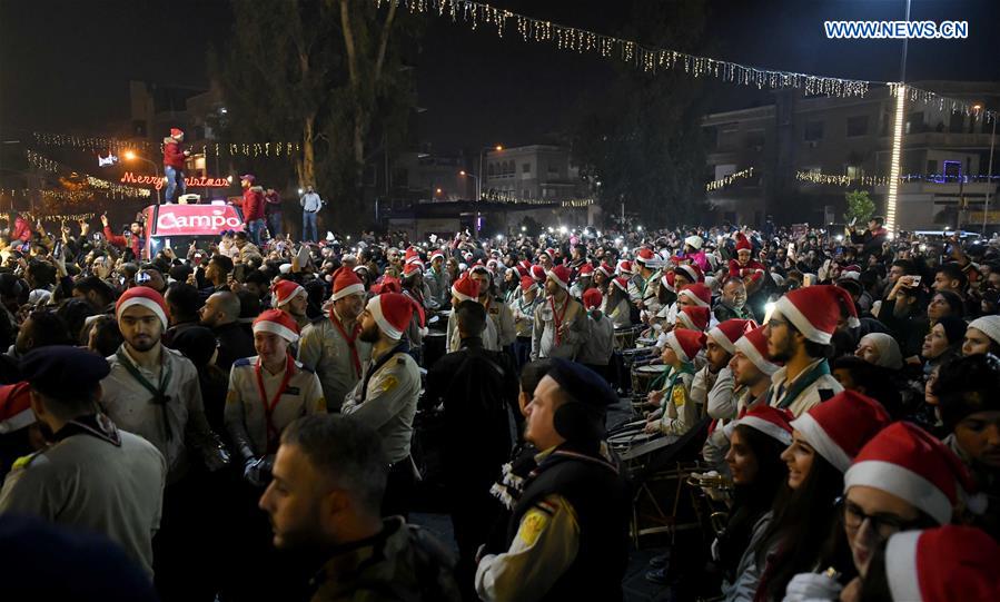 SYRIA-DAMASCUS-CHRISTMAS-CELEBRATION