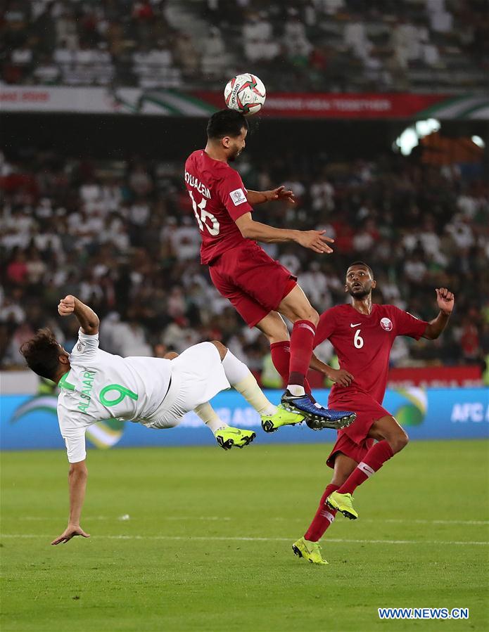 (SP)UAE-ABU DHABI-SOCCER-AFC ASIAN CUP 2019-GROUP E-SAU VS QAT