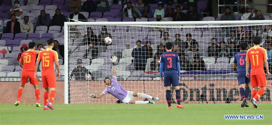 (SP)UAE-AL AIN-SOCCER-AFC ASIAN CUP 2019-CHN VS THA