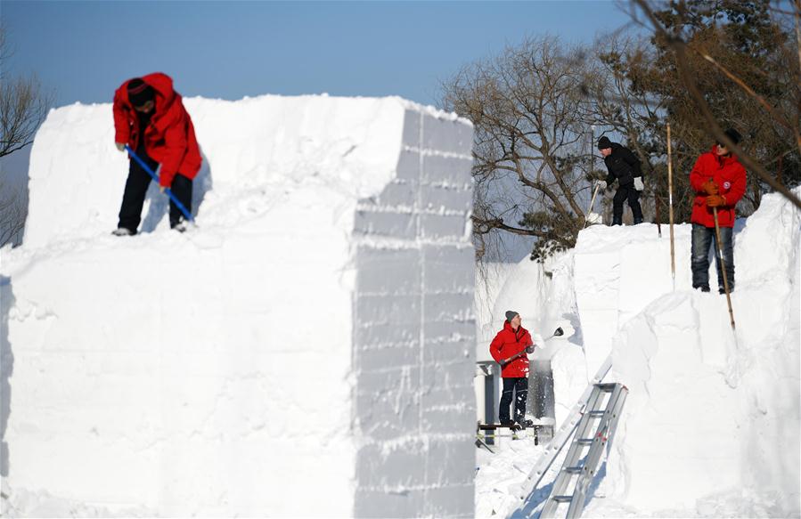 CHINA-HEILONGJIANG-HARBIN-ART ELITE-SNOW SCULPTURE COMPETITION (CN)