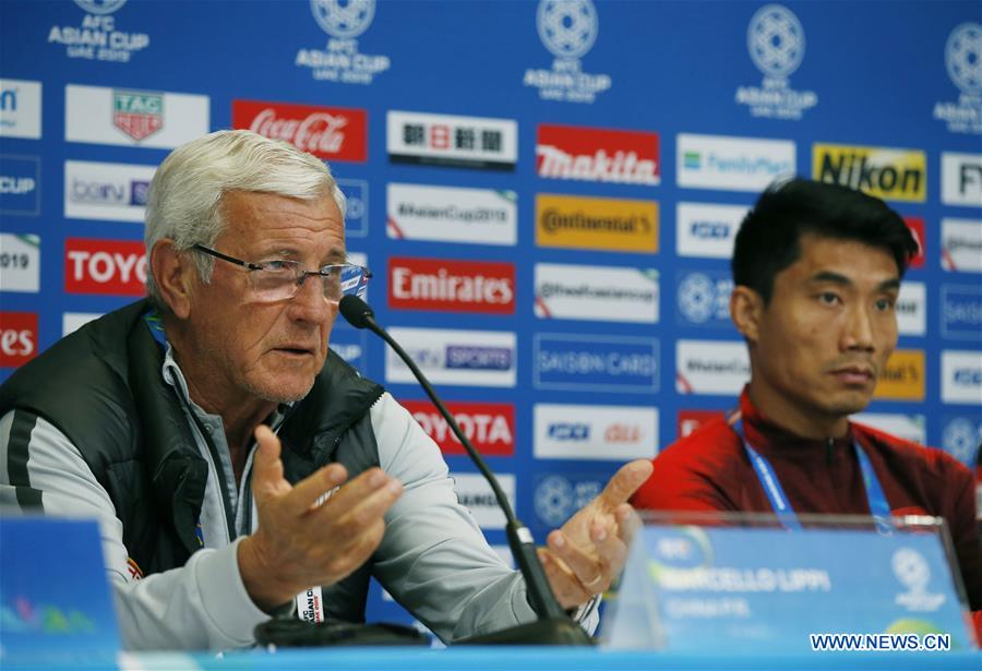 (SP)UAE-ABU DHABI-SOCCER-ASIAN CUP-QUARTERFINAL-CHN-PRE-MATCH PRESS CONFERENCE