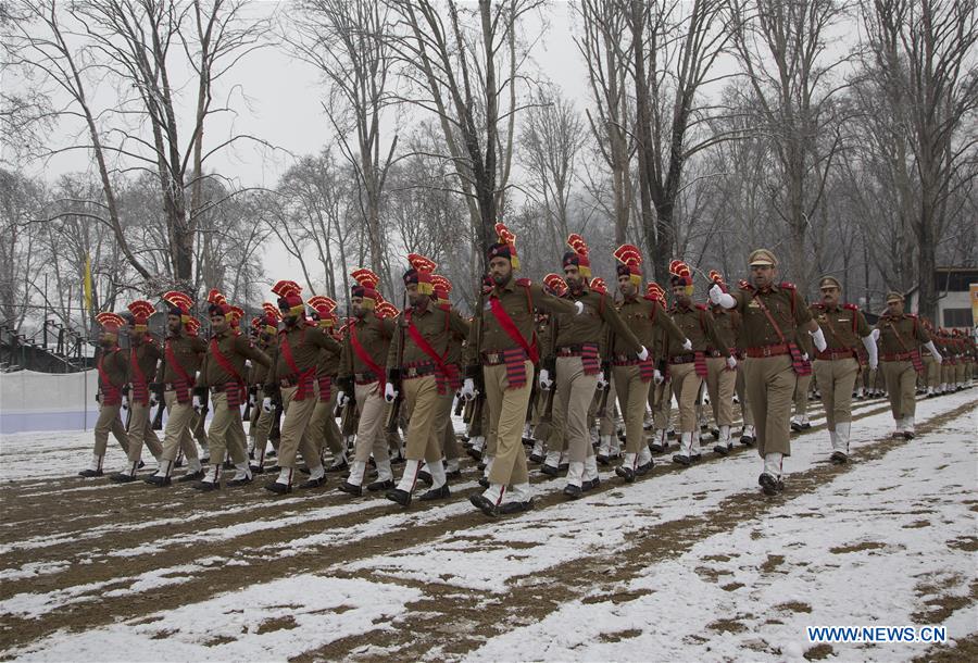 KASHMIR-SRINAGAR-REPUBLIC DAY-REHEARSAL