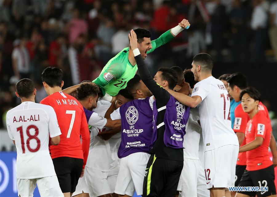 (SP)UAE-ABU DHABI-SOCCER-AFC ASIAN CUP 2019-QUARTERFINAL-KOR VS QAT