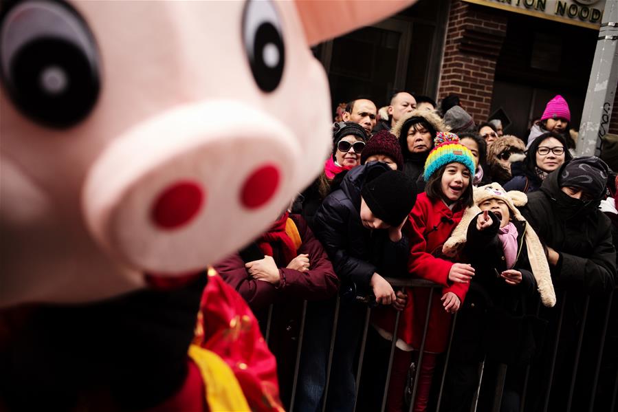 U.S.-NEW YORK-CHINATOWN-LUNAR NEW YEAR-PARADE