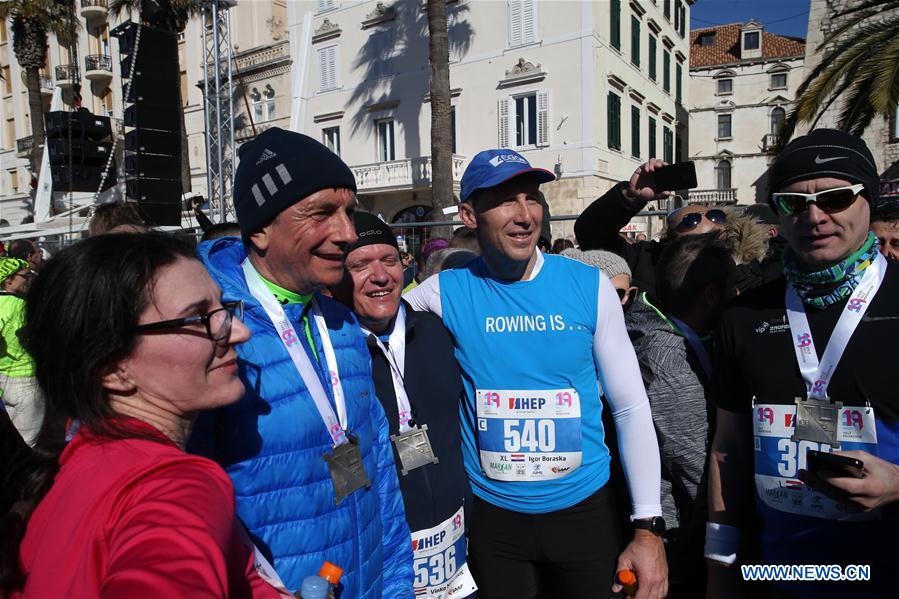 CROATIA-SPLIT-HALF MARATHON-SLOVENIAN PRESIDENT