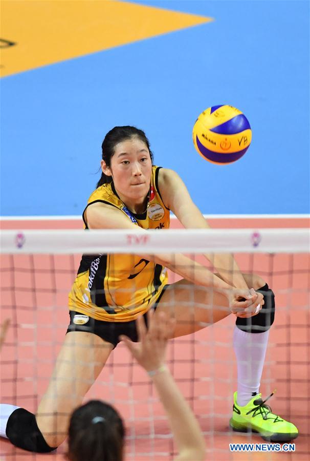 (SP)TURKEY-ISTANBUL-VOLLEYBALL-TURKISH WOMEN LEAGUE-VAKIFBANK VS ECZACIBASI