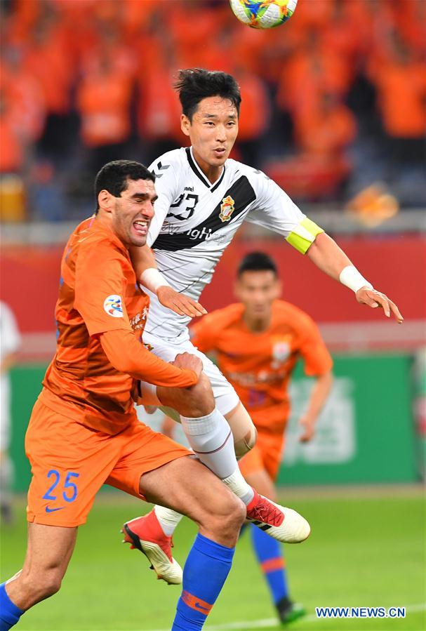 (SP)CHINA-SHANDONG-JINAN-SOCCER-AFC CHAMPIONS LEAGUE-GROUP E