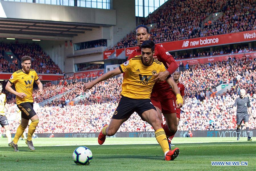 (SP) BRITAIN-LIVERPOOL-FOOTBALL-ENGLISH PREMIER LEAGUE-LIVERPOOL VS WOLVERHAMPTON WANDERERS