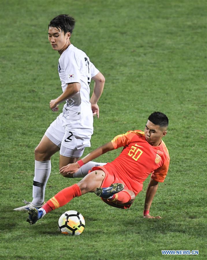 (SP)CHINA-CHENGDU-FOOTBALL-PANDA CUP INTERNATIONAL YOUTH TOURNAMENT-CHN U18 VS KOR U18 (CN)