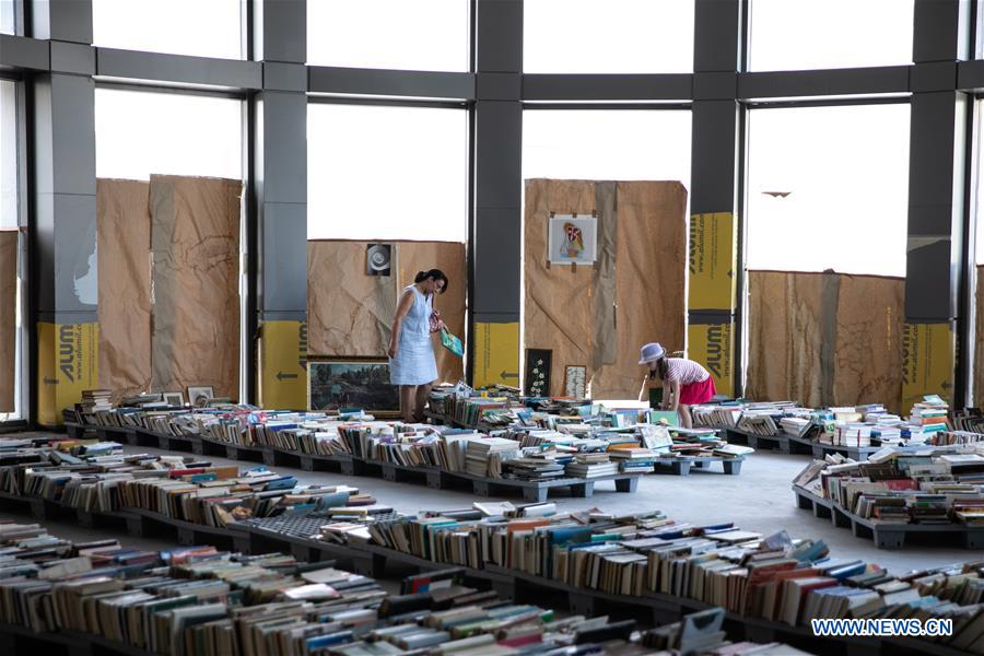 GREECE-ATHENS-BOOKSTORE RUN BY HOMELESS