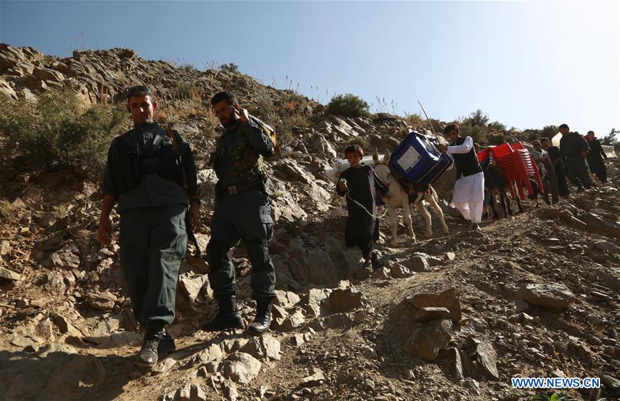 AFGHANISTAN-PANJSHIR-ELECTION MATERIALS-TRANSPORT