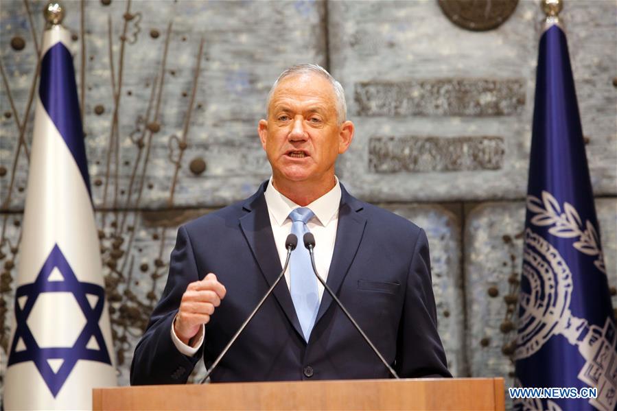 MIDEAST-JERUSALEM-BENNY GANTZ-MANDATE- GOVERNMENT  FORMING