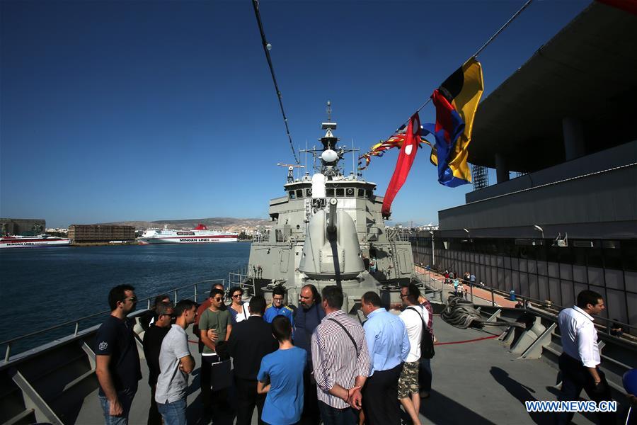 GREECE-PIRAEUS-OHI DAY-WARSHIPS DISPLAY