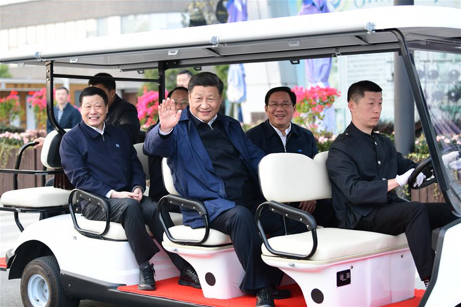 CHINA-SHANGHAI-XI JINPING-INSPECTION (CN)