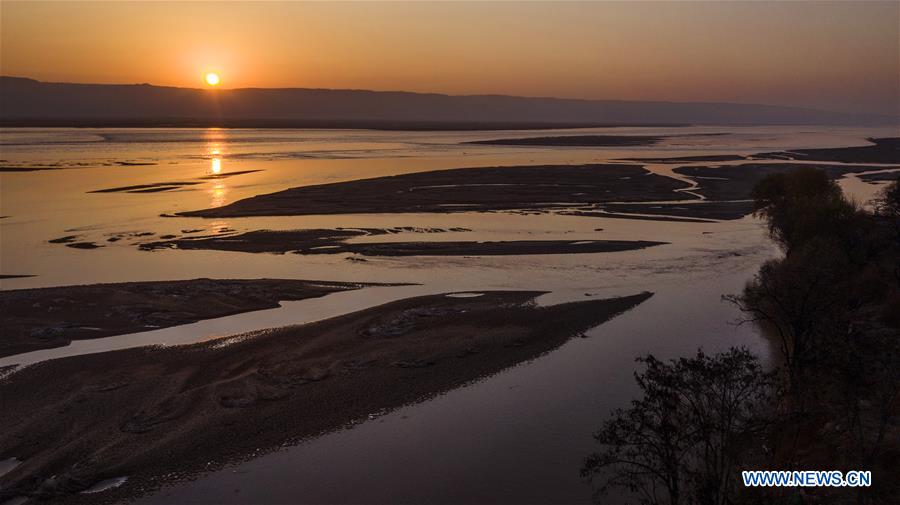 CHINA-SHAANXI-YELLOW RIVER-SUNRISE (CN)