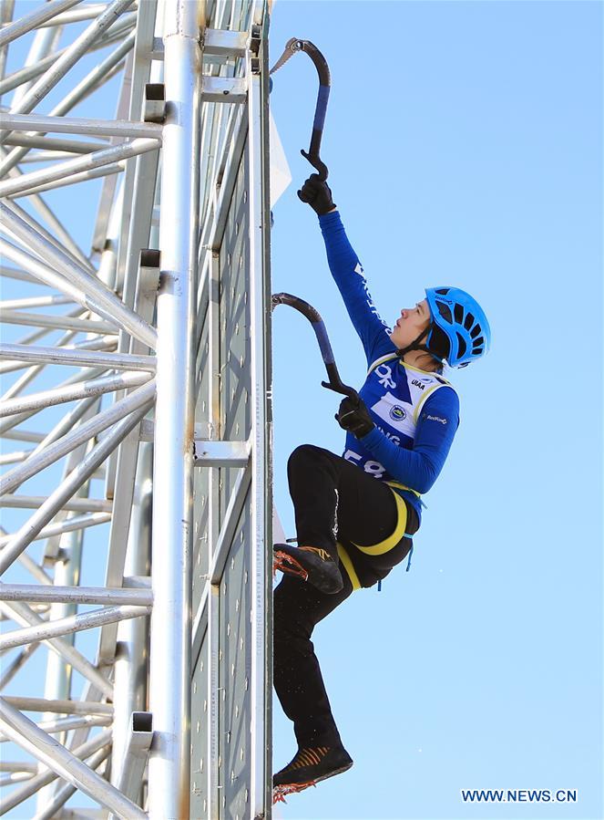 (SP)CHINA-CHANGCHUN-ICE CLIMBING-UIAA WORLD CUP(CN)