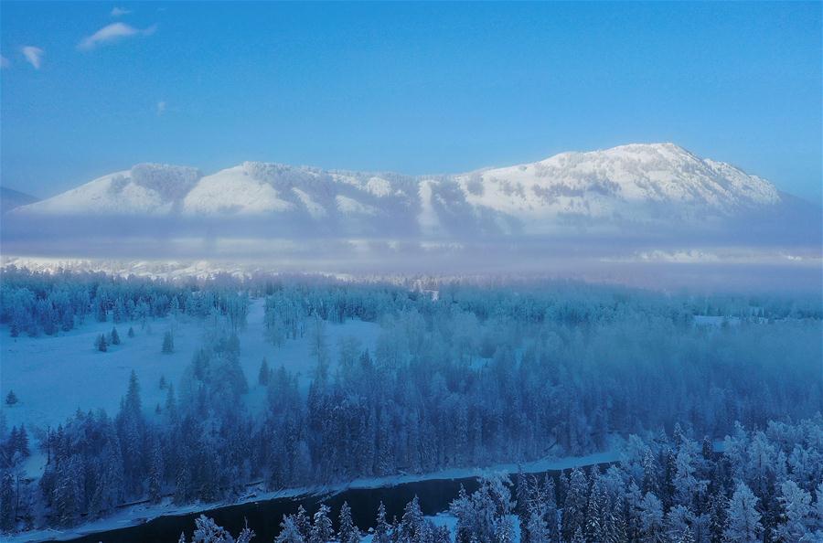 CHINA-XINJIANG-KANAS-WINTER SCENERY (CN)