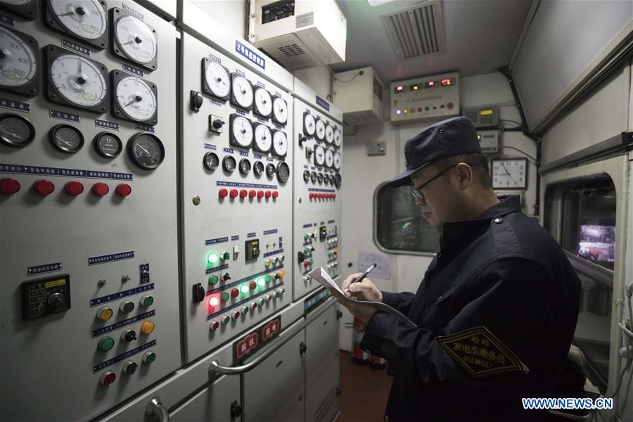 CHINA-HEILONGJIANG-PASSENGER TRAIN-GENERATOR CAR-STAFF (CN)